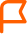A stylized orange paper plane logo is displayed on a white background.