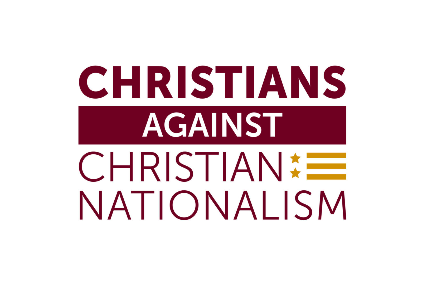 A logo with the text "Christians Against Christian Nationalism" in bold lettering.