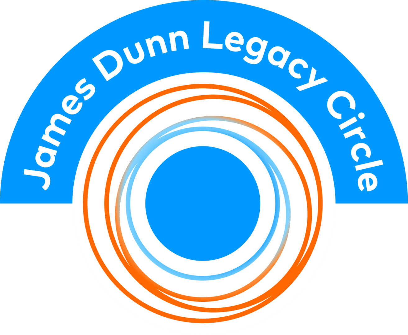 The logo features concentric circles in blue and orange with the text "James Dunn Legacy Circle" above.
