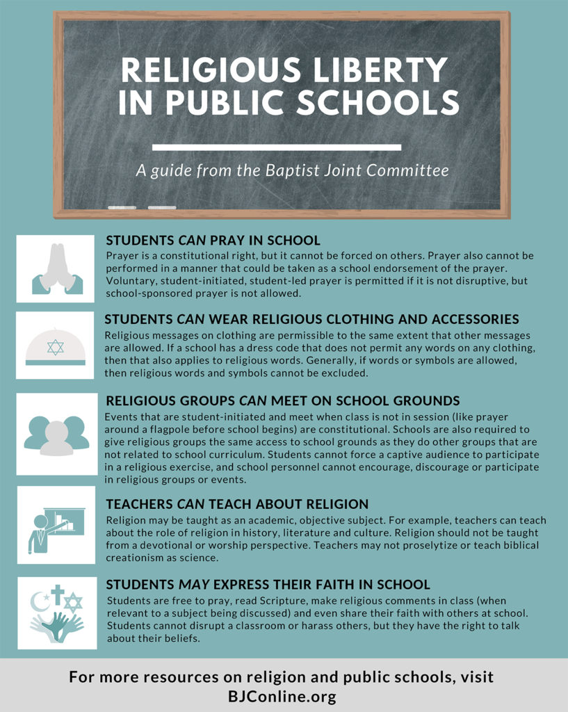 Religion And Public Schools - Guidebooks And Handouts - BJC