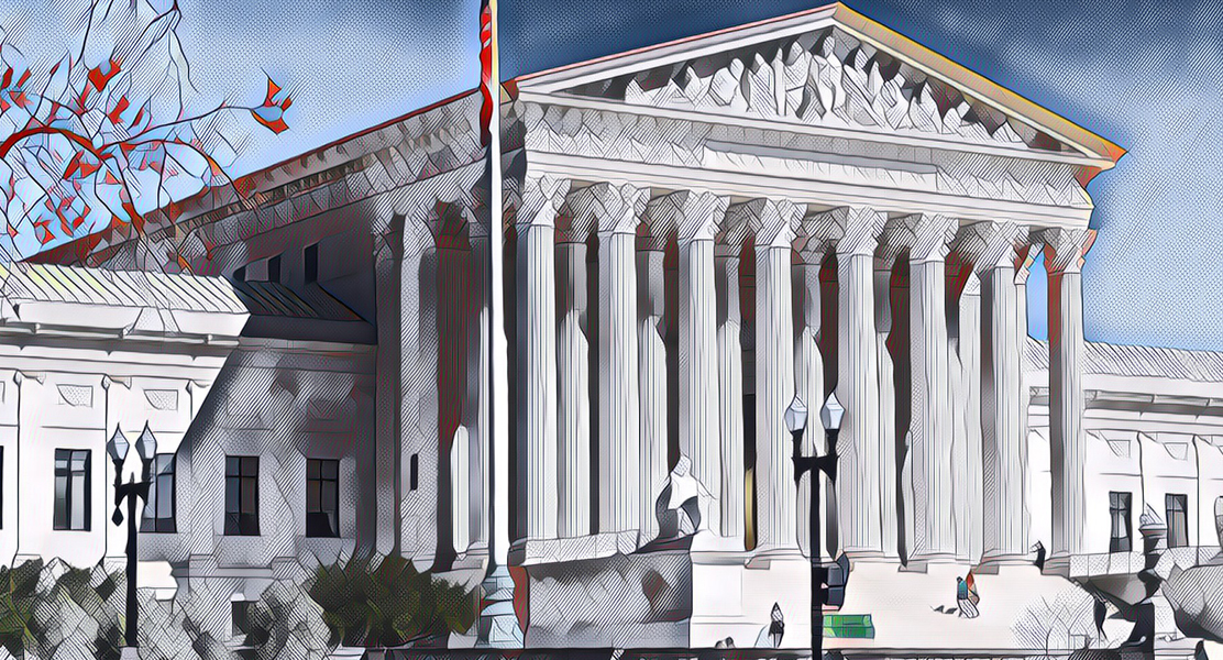 Photo illustration of the US Supreme Court building