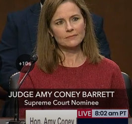 In Day 2 of Amy Coney Barrett’s confirmation hearing, some religious liberty discussions, though little depth or insight