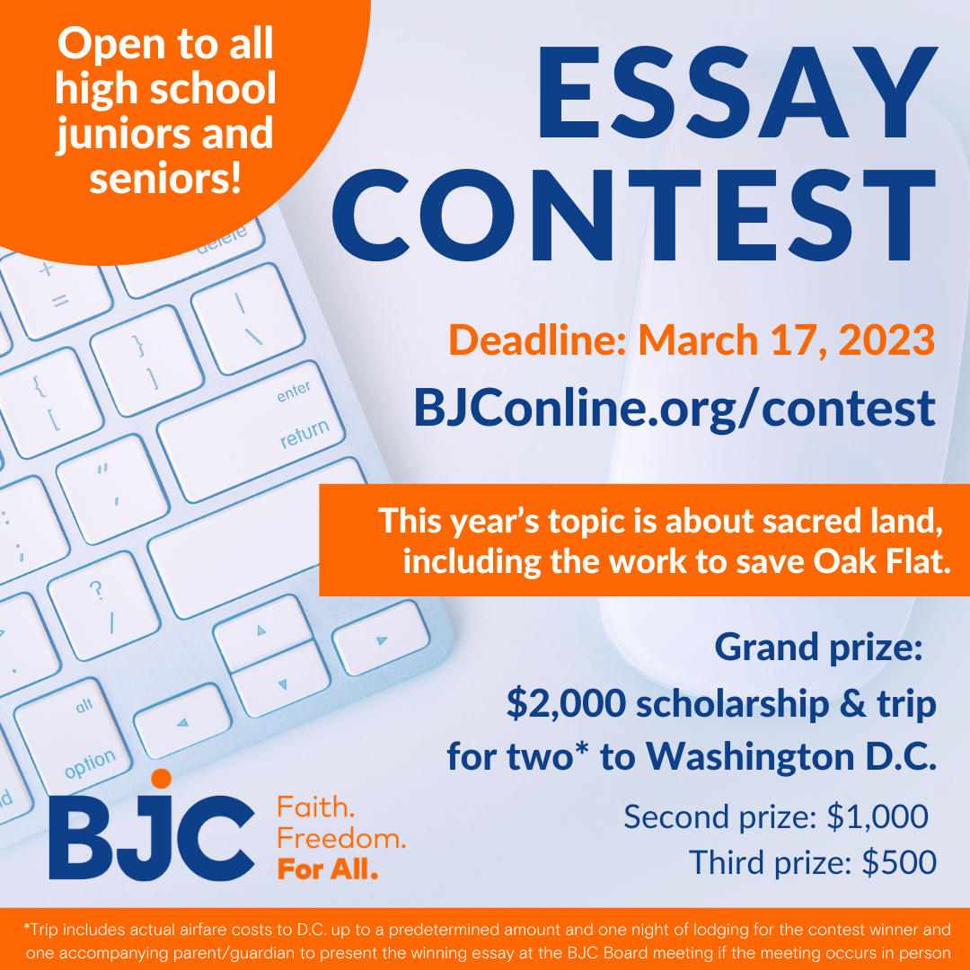 2023 RLC Religious Liberty Essay Scholarship Contest Is Now Available