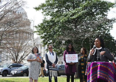 The Rev. Dr. Leslie Copeland, who serves as the Senior Associate General Secretary and Director of Advocacy at the National Council of Churches, speaks at the event on March 19. Dr. Copeland also is a member of the BJC Board of Directors.